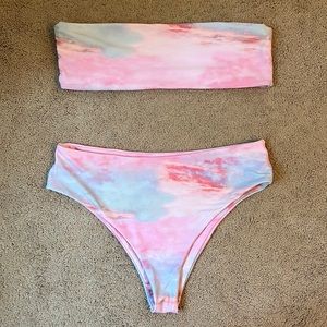 cotton candy sunrise bikini